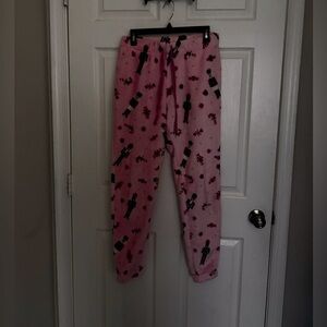 Pink Christmas nutcracker pajama pants